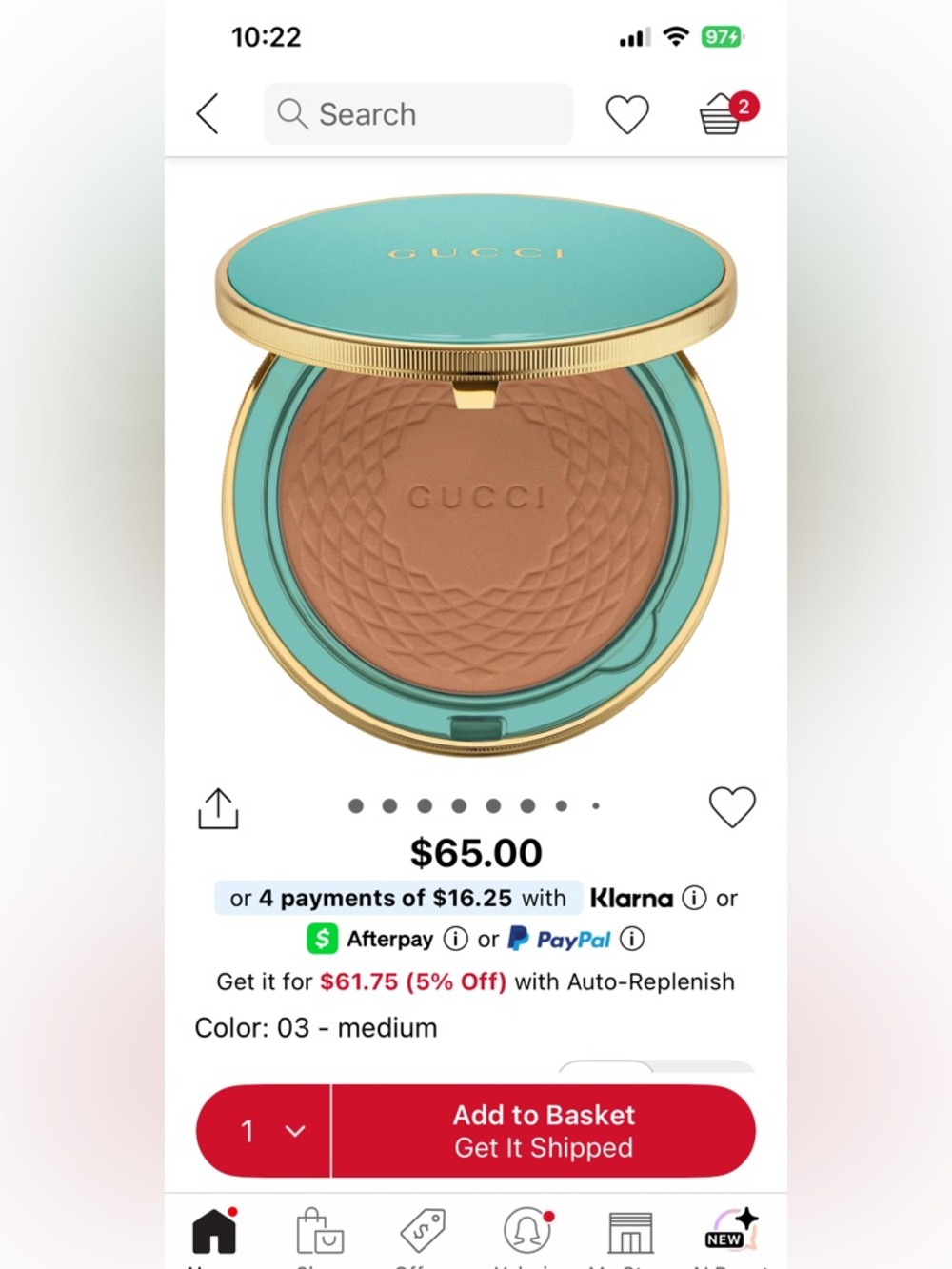 Gucci Bronzer.  Number 3. - Picture 2 of 7